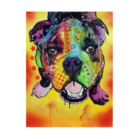 Dean Russo 'Baby Bulldog Stencil' Canvas Art,14x19